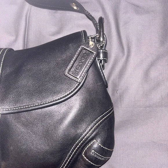Coach Y2k Soho Black Vintage Buckle Shoulder Bag Purse D0778 F10192 - Picture 10 of 16
